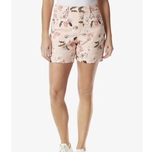 Gloria Vanderbilt Pink Floral Cotton Shorts